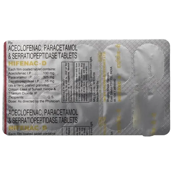 hifenac d tablet 10's